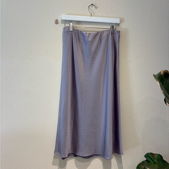 Jenni Kayne Women’s Sawyer Slip Midi Skirt in Grey Size M Minimalist Modern